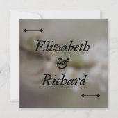 の結婚カード 招待状 (裏面)