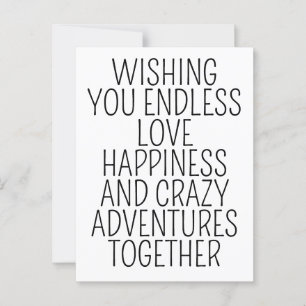 の結婚カード/永遠の愛と幸福を願う ポストカード