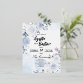 の結婚カード 箔シーズンポストカード (立ち正面)