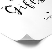 の結婚カーモダンドとギフトのサイン ポスター (角)