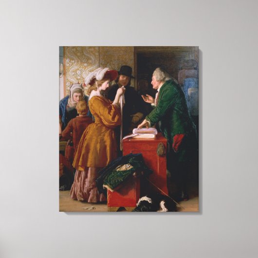 の結婚ガウンの選択 キャンバスプリント (正面)