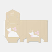 の結婚ガウンピンクベージュブライダルシャワーテント フェイバーボックス (折り畳みなし)