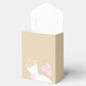 の結婚ガウンピンクベージュブライダルシャワーテント フェイバーボックス (オープン)