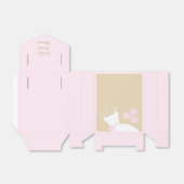 の結婚ガウンピンクベージュブライダルシャワーピンクテント フェイバーボックス (折り畳みなし)