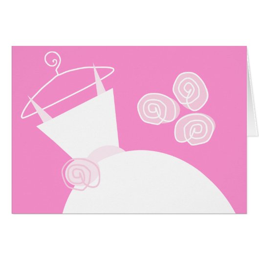 の結婚ガウンピンク水平 (正面横)