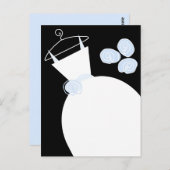 の結婚ガウンブルーブラックパステル葉書 ポストカード (正面/裏面)