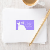 の結婚ガウン紫ブライダルシャワー培地 ラベル (インサイチュ)