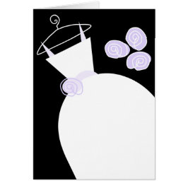 の結婚ガウン紫ブラック垂直