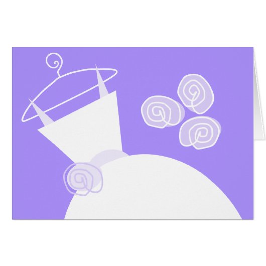 の結婚ガウン紫文字水平 (正面横)