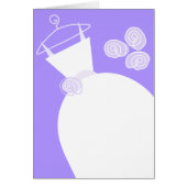 の結婚ガウン紫（縦） (正面)