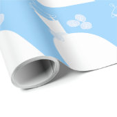 の結婚ガウン青ラッピング紙 ラッピングペーパー (ロールコーナー)