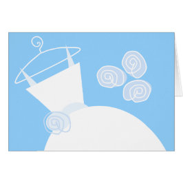 の結婚ガウン青文字水平