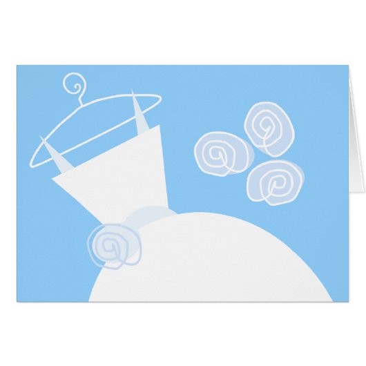 の結婚ガウン青文字水平 (正面横)