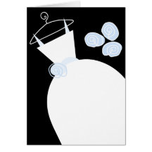 の結婚ガウン青（縦）