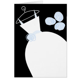 の結婚ガウン青（縦）