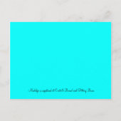 の結婚ガウン インビテーションポストカード (裏面)