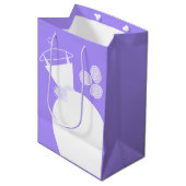 の結婚ガウン・パープルバッグ培地 ミディアムペーパーバッグ (正面アングル)