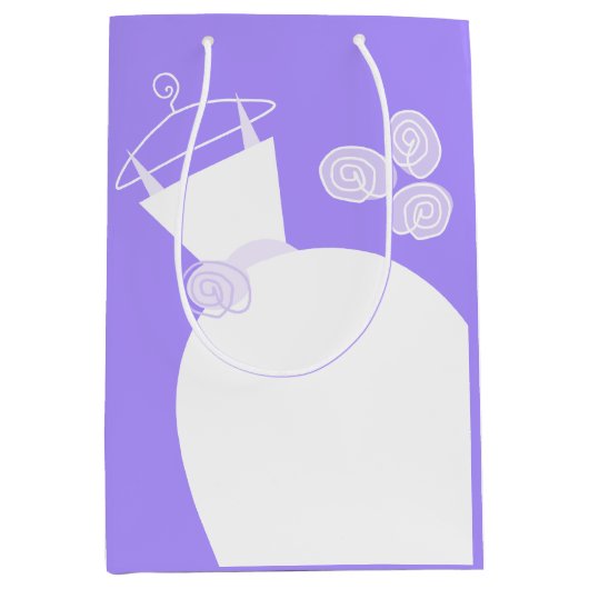 の結婚ガウン・パープルバッグ培地 ミディアムペーパーバッグ (正面)