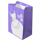 の結婚ガウン・パープルバッグ培地 ミディアムペーパーバッグ (裏面アングル)