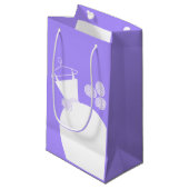 の結婚ガウン・パープル小 スモールペーパーバッグ (正面アングル)