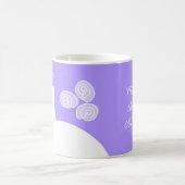 の結婚ガウン・パープル「花嫁の母」 コーヒーマグカップ (中央)