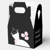 の結婚ガウン・ピンクの特色黒切り妻 フェイバーボックス (オープン)