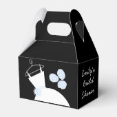 の結婚ガウン・ブルーの好意ブラック・ゲーブル フェイバーボックス (裏面サイド)