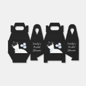 の結婚ガウン・ブルーの好意ブラック・ゲーブル フェイバーボックス (折り畳みなし)