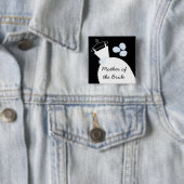 の結婚ガウン・ブルー・マザー・オブ・ザ・ブライド 缶バッジ (インサイチュ)