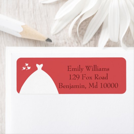 の結婚ガウン ラベル (インサイチュ)