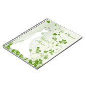 の結婚ガウン、牧草地ブライダルシャワーのシャムロック ノートブック (左側)