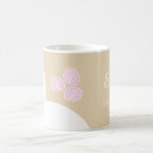 の結婚ガウンPink Beige 'Bride'マグカップ コーヒーマグカップ (中央)