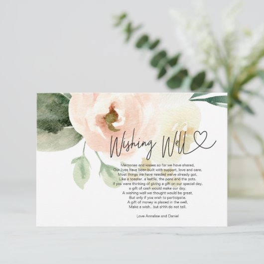 の結婚キャッシュ頼ギフトフローラの願い エンクロージャーカード (スタンド正面)