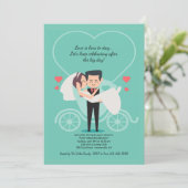 の結婚キャリッジ結婚ポスト招待状 招待状 (スタンド正面)