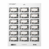 の結婚キューピッド白黒ヴィンテージ ラベル (フルシート)