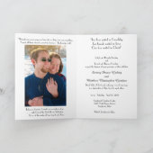 の結婚キリスト教発表/招待状 招待状 (内部)