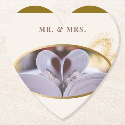 の結婚ギフトコースター(ゲスト用) ペーパーコースター (正面)