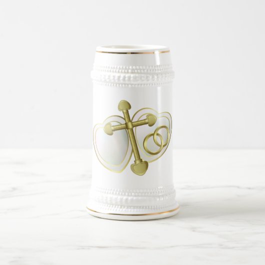 の結婚ギフトマグ ビールジョッキ (中央)