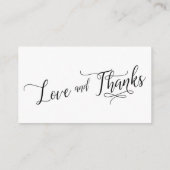 の結婚ギフト登録カーエレガントド エンクロージャーカード (裏面)