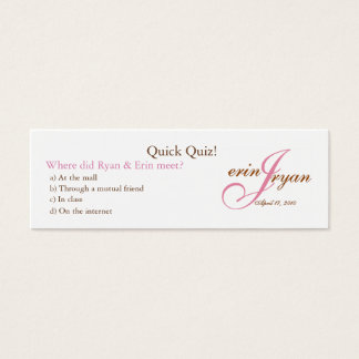 の結婚クイズカード