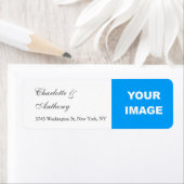 の結婚クリエイティブエレガントフォトイメージロゴの追加 ラベル (インサイチュ)