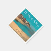 の結婚クリエイティブヴィレッジシースカイ印象派 スタンダードカクテルナプキン (角)