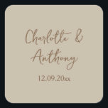 の結婚クリエイティブ書名日付 スクエアシール<br><div class="desc">このテンプレートは全カスタマイズてのプロフェッショナルの職業に合わせることができる。</div>