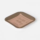 の結婚クリエイティブ書名日付 ペーパープレート (傾斜あり)