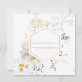 の結婚クリスマスの冬のフローラ (裏面)