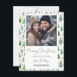 の結婚クリスマスツリーは日付はがきを保存 ポストカード<br><div class="desc">おもしろい水色クリスマスデザイン。すべての文字は調整可能で、簡単は自分のパーティーニーズに合わせて変更できる。Date Christmasのお知らせ結婚はがきを保存する。</div>