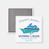 の結婚クルーズは日付マグネットを保存 マグネット (正面/裏面)