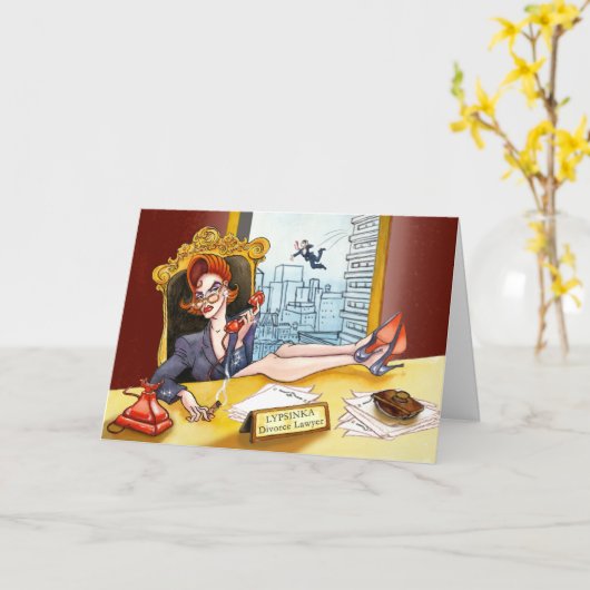 の結婚グリーティングカード#2 (内部のグリーティング) カード (黄色い花)