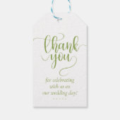 の結婚グリーンシック ギフトタグ (裏面)