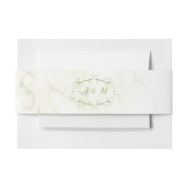 の結婚グリーンシック 招待状ベリーバンド